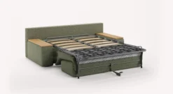 Canapé-lit MAX Accoudoirs Coffre Compact Bois