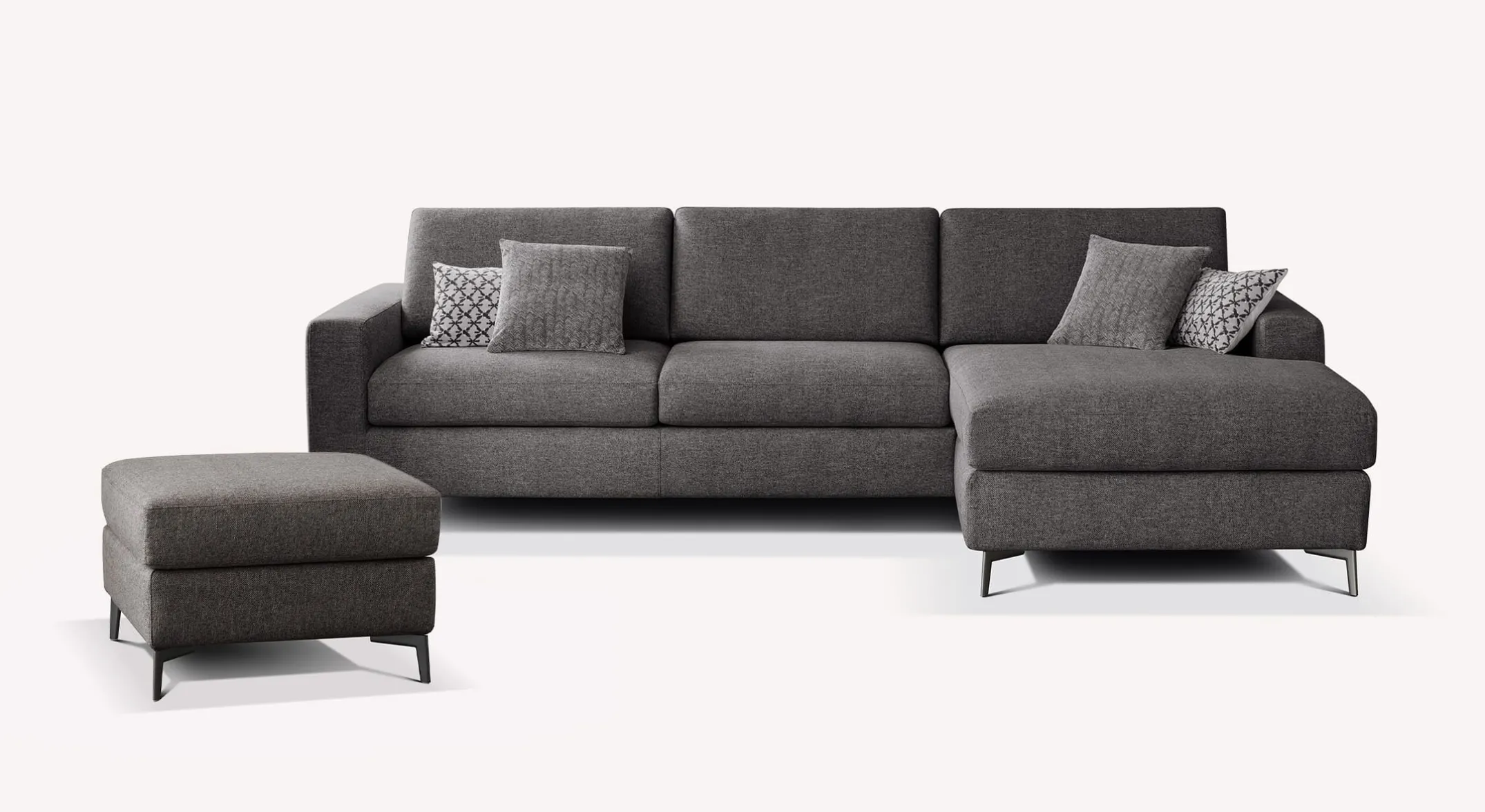 Lot canapé angle et pouf LISBONA