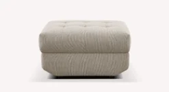 Lot canapé angle et pouf STELLA Gemma Avoine