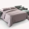 Lot canapé d'angle et pouf BAKER