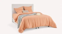 Pack lit coffre, matelas et tête de lit NINA