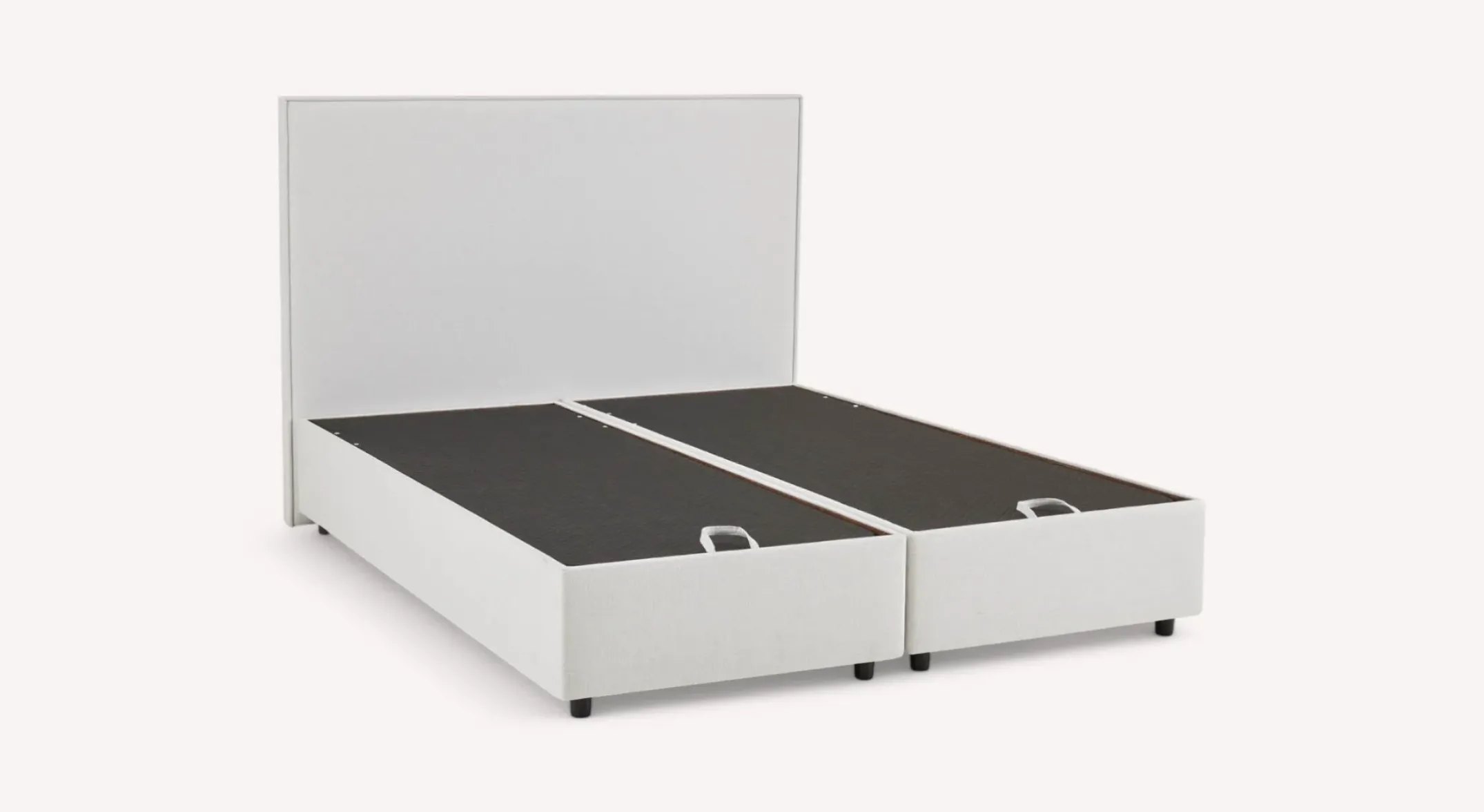 Pack lit coffre, matelas et tête de lit NINA